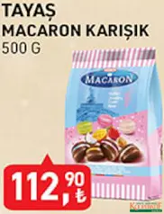 TAYAS MACARON KARIŞIK ŞEKER 500 G - BAYRAM ŞEKERİ/ÇİKOLATASI